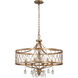 West Liberty 6 Light 24 inch Olympus Gold Chandelier Ceiling Light