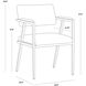 Ventouz Beige Linen Dining Armchair