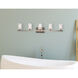 Cassie 5 Light 42 inch Stain Nickel Bath Sconce Wall Light