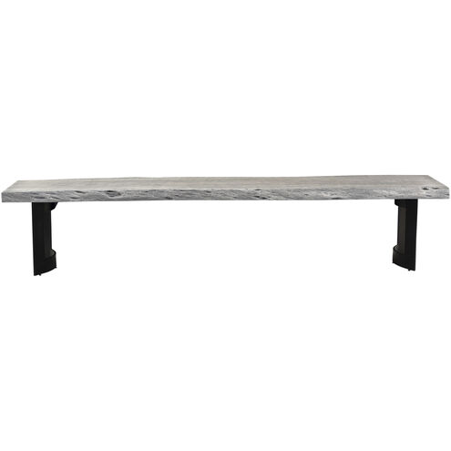 Bent Grey Bench, Small