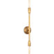 Cobra 2 Light 4.5 inch Natural Brass Wall Sconce Wall Light