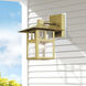 Crestlake 1 Light 9.5 inch Satin Gold Outdoor Wall Lantern