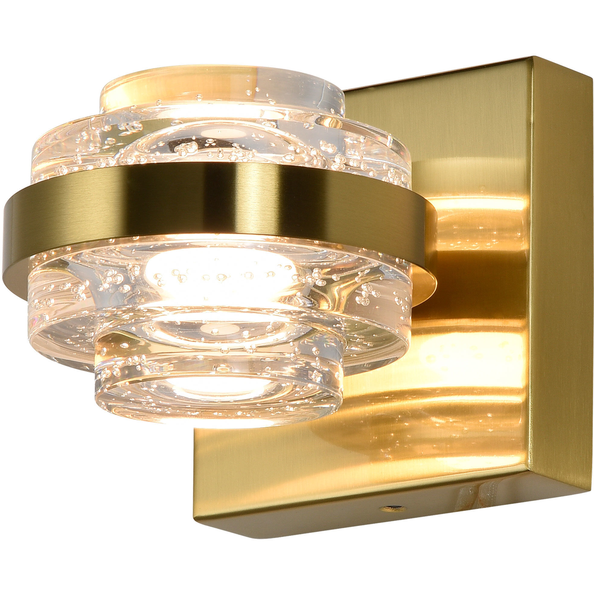 Milano Series Sconce Wall Light in Antique Brass, Artisan Collection