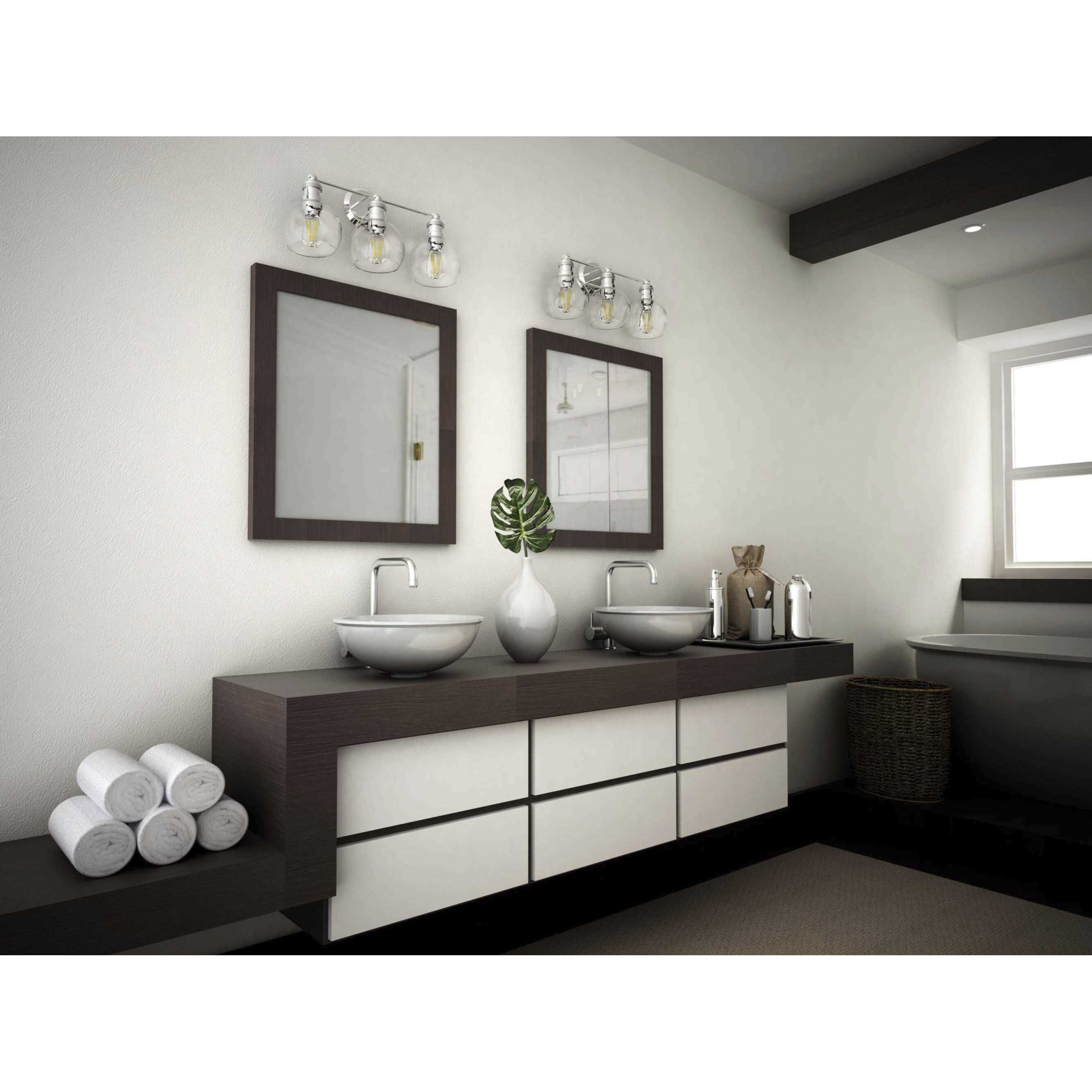 Hansford 3 Light 25 inch Polished Nickel Bath Vanity Wall Light