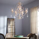 San Miguel 5 Light 28 inch Persian White Chandelier Ceiling Light, Clear Seeded