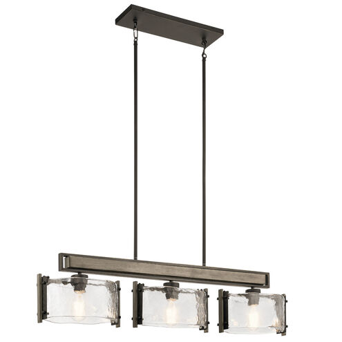 Aberdeen 3 Light 8 inch Olde Bronze Chandelier Linear (Single) Ceiling Light, Single