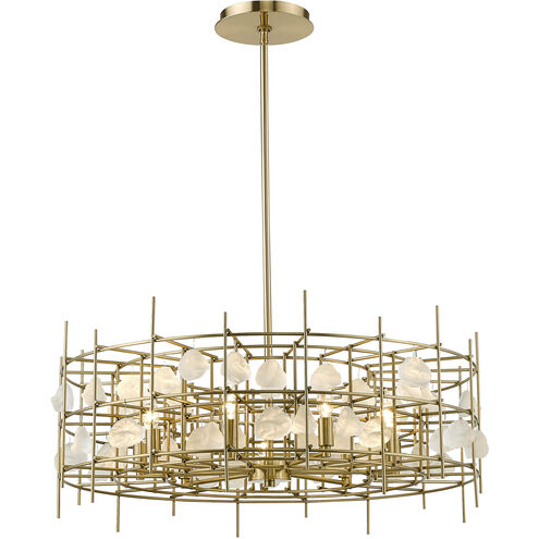 Garroway 9 Light 32 inch Aged Brass Chandelier Ceiling Light