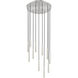 Forest LED 24 inch Brushed Nickel Chandelier Ceiling Light