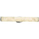 Alabaster Rocks 28 inch Brushed Nickel Vanity Light Wall Light