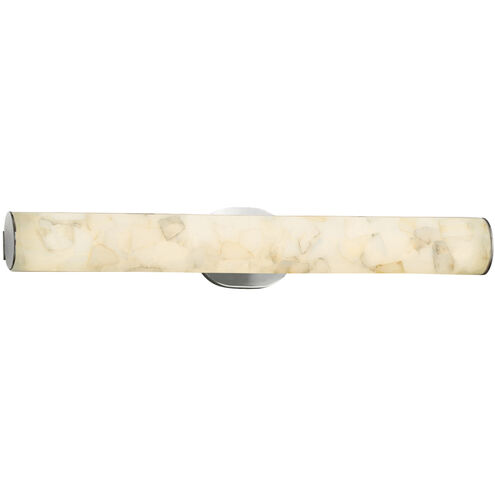 Alabaster Rocks 28 inch Brushed Nickel Vanity Light Wall Light