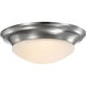 Brentwood LED 12 inch Brushed Nickel Flush Mount Ceiling Light