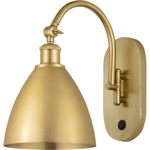 Ballston Dome LED 7.5 inch Satin Gold Sconce Wall Light