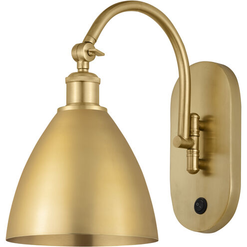 Ballston Dome LED 7.5 inch Satin Gold Sconce Wall Light