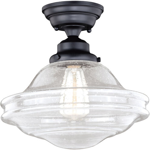 Huntley LED 12 inch Oil Rubbed Bronze Semi-Flush Mount Ceiling Light