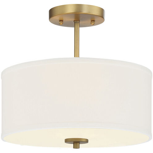 Modern 2 Light 13.00 inch Semi-Flush Mount