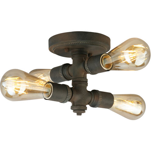Wymer 4 Light 6.26 inch Zinc Flush Mount Ceiling Light