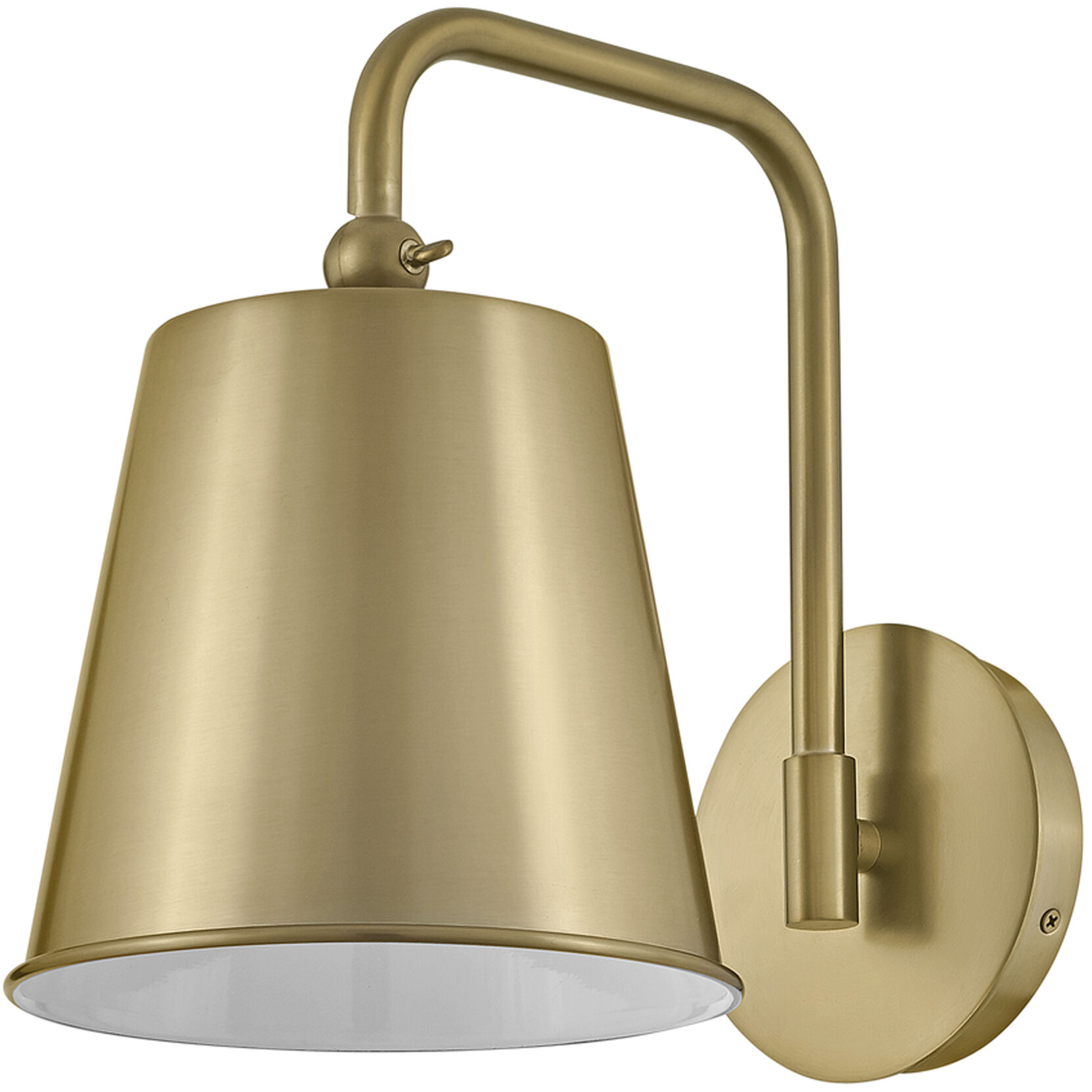 Blake LED 8 inch Lacquered Brass Sconce Wall Light