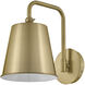 Blake LED 8 inch Lacquered Brass Sconce Wall Light