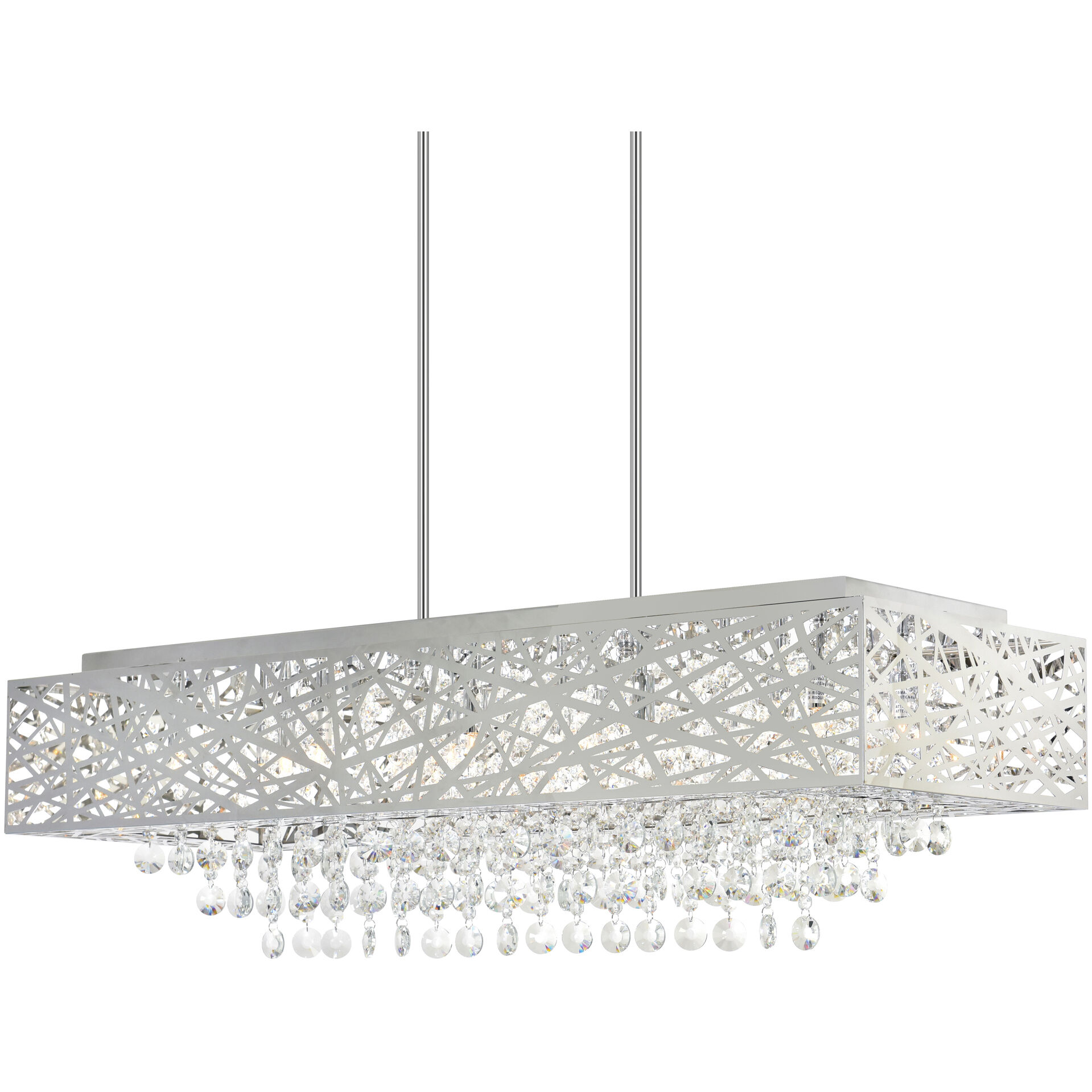 Eternity 16 Light 46 inch Chrome Island/Pool Table Light Ceiling Light