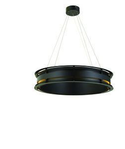 Bristol LED 24 inch Black Dining Chandelier Ceiling Light