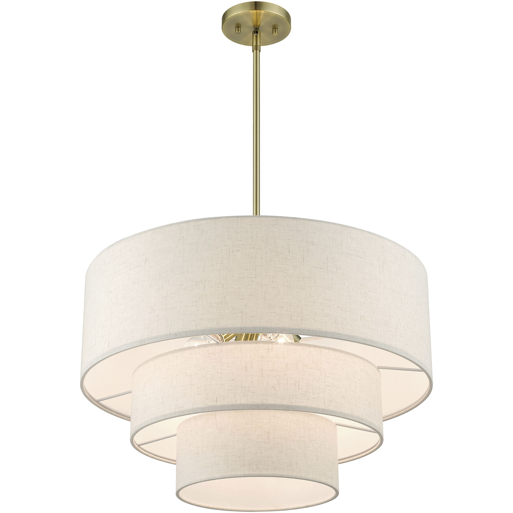 Gladstone 4 Light 23 inch Antique Brass Pendant Chandelier Ceiling Light