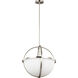 Alturas 3 Light 19 inch Brushed Nickel Pendant Ceiling Light