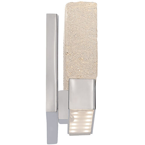 Glacier LED 3 inch Chrome ADA Wall Sconce Wall Light in 9in.