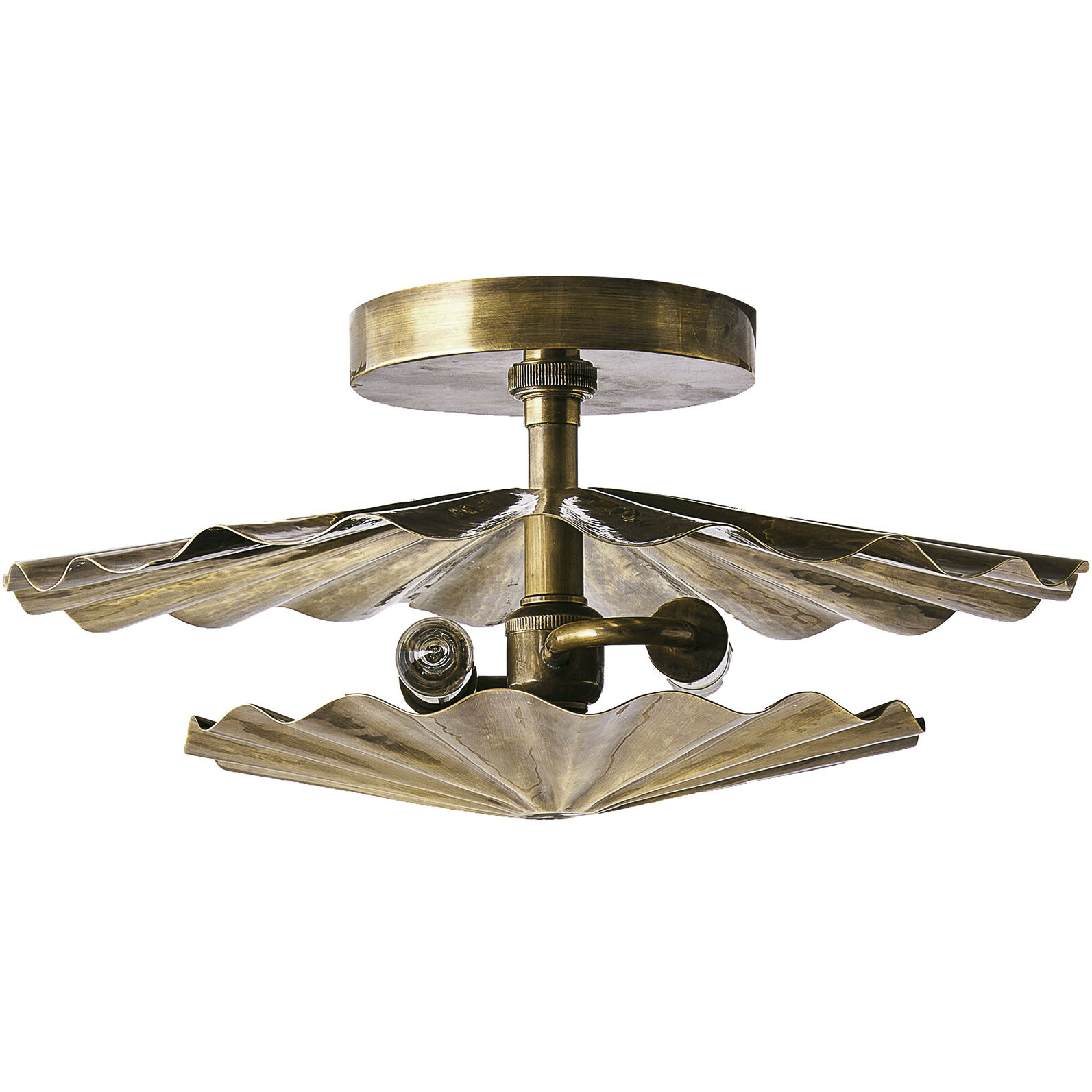 Annabeth 2 Light 14 inch Vintage Brass Sconce Wall Light