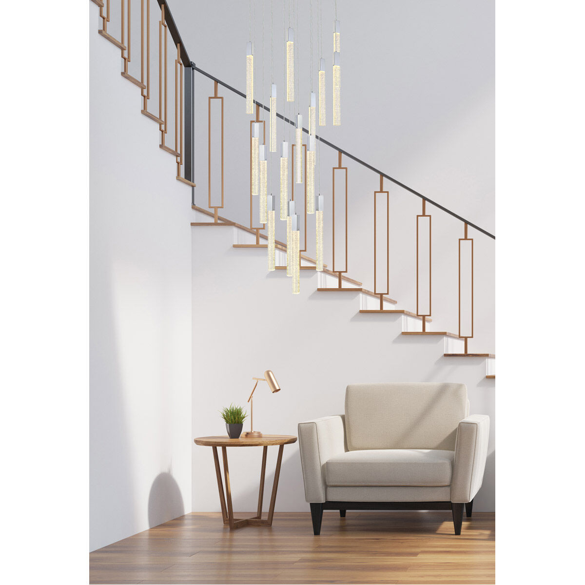 Weston 16 Light 36 inch Chrome Pendant Ceiling Light