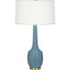 Delilah 34.31 inch 150.00 watt Steel Blue Table Lamp Portable Light