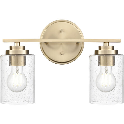 Moven 2 Light 14.25 inch Modern Gold Vanity Light Wall Light