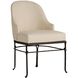 Carrick Oxford White and Blackened Iron Dining Chair