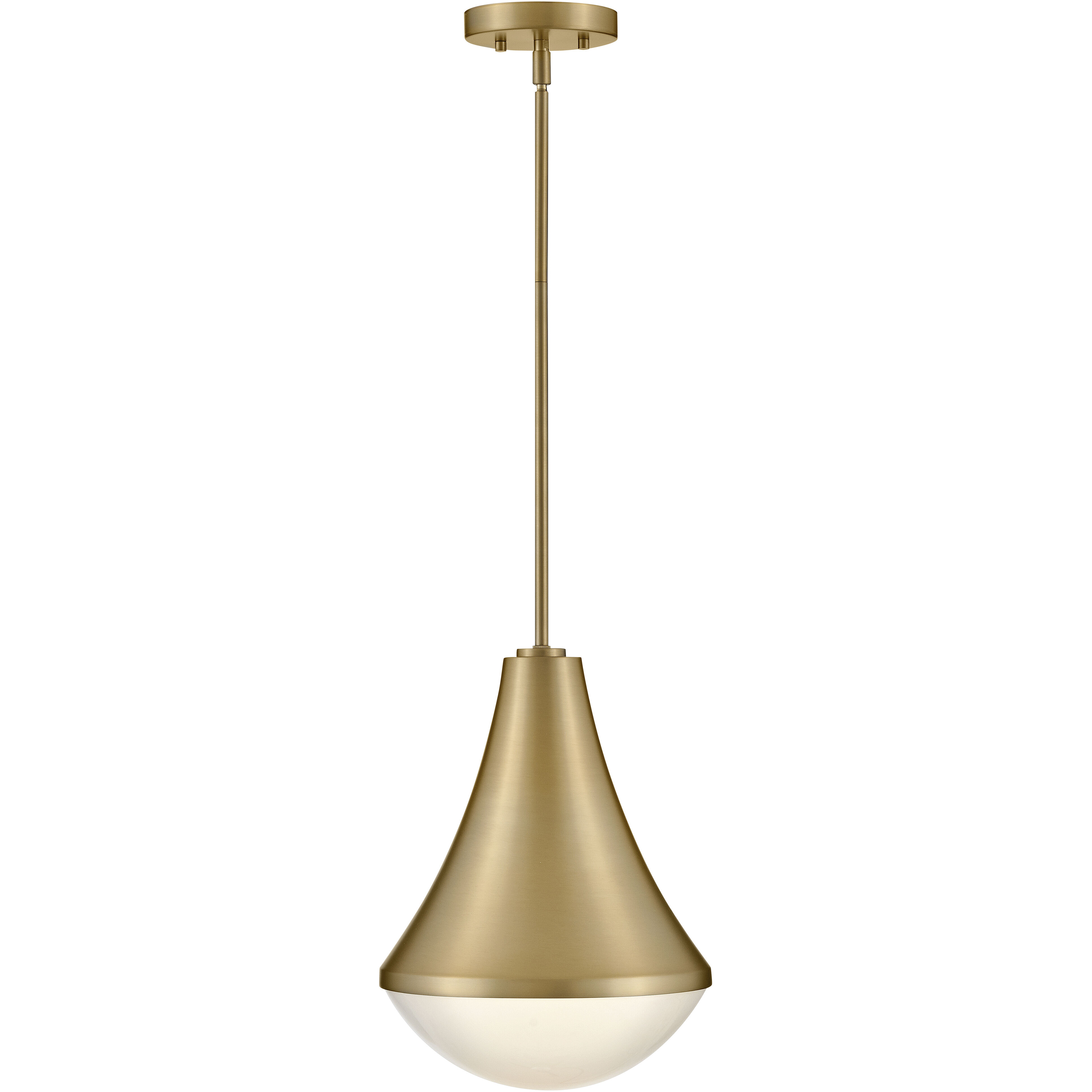 Haddie LED 11 inch Lacquered Brass Pendant Ceiling Light