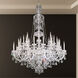 Sterling 45 Light 60 inch Polished Silver Chandelier Ceiling Light in Swarovski