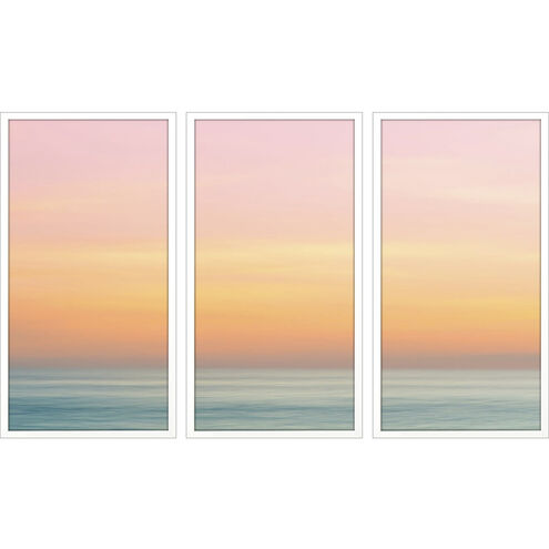 Expanse Yellow and Orange and Pink and Turquoise Framed Art