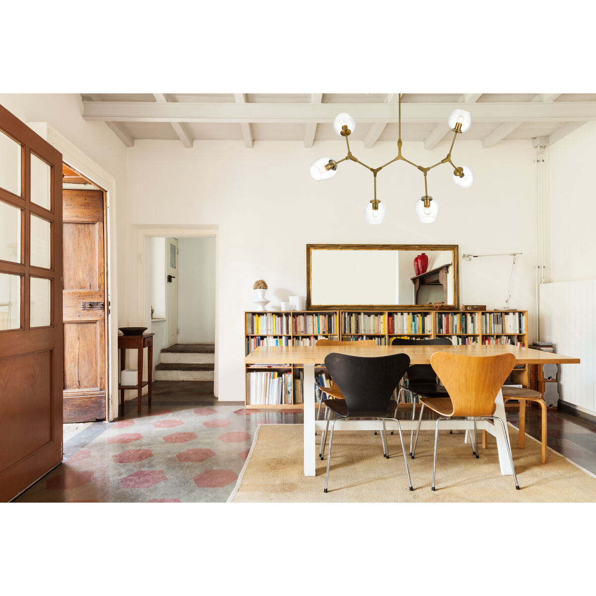 Cavoli 6 Light 28 inch Brass Chandelier Ceiling Light