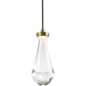 Vaso 1 Light 5.13 inch Aged Brass Mini Pendant Ceiling Light