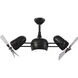 Atlas Dagny-LK 38 inch Matte Black with Barnwood Tone Blades Ceiling Fan in Barn Wood
