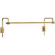 Thomas O'Brien Kidd 15 watt 24 inch Hand-Rubbed Antique Brass Frame Mount Picture Light Wall Light
