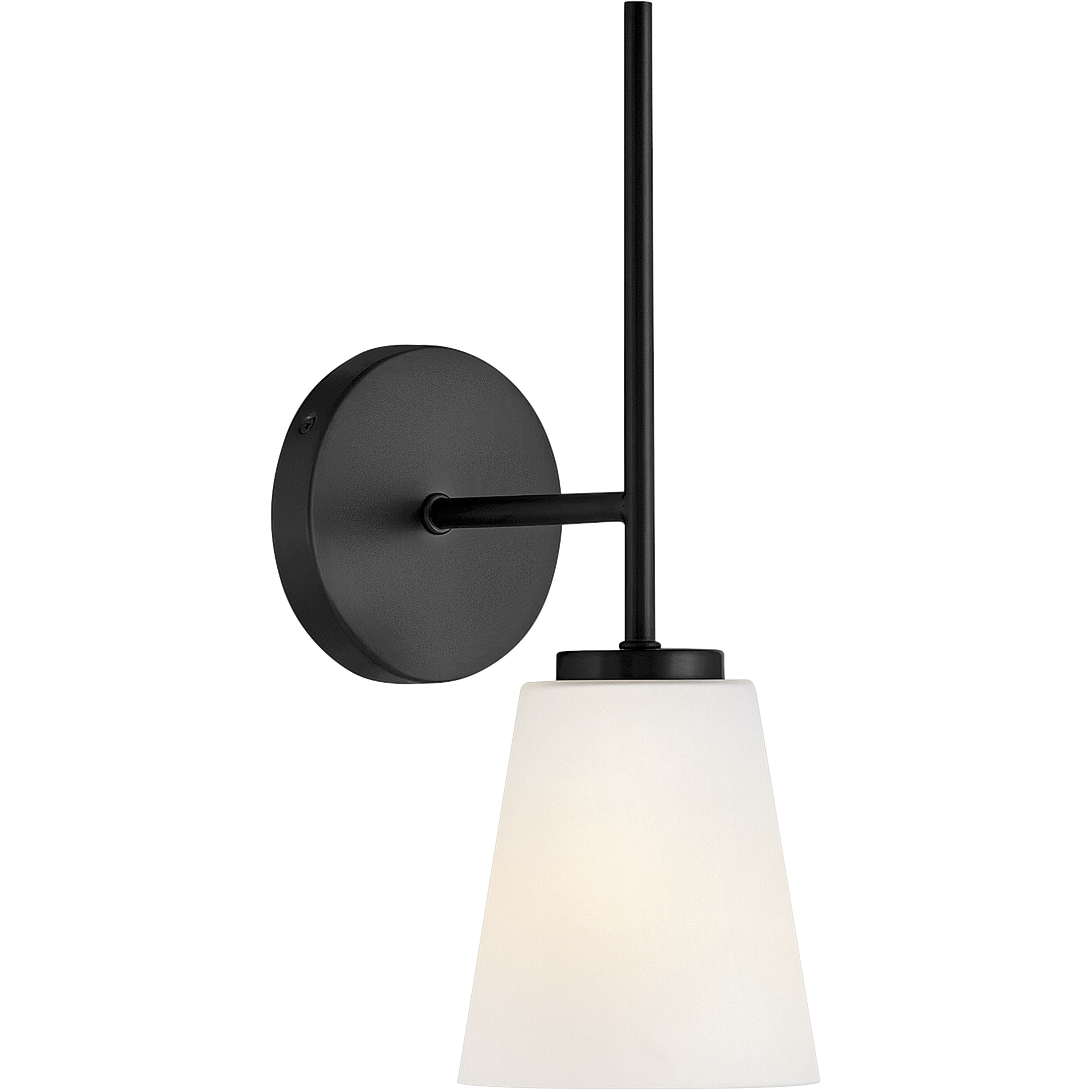 Bri 1 Light 8.25 inch Black Bath Light Wall Light