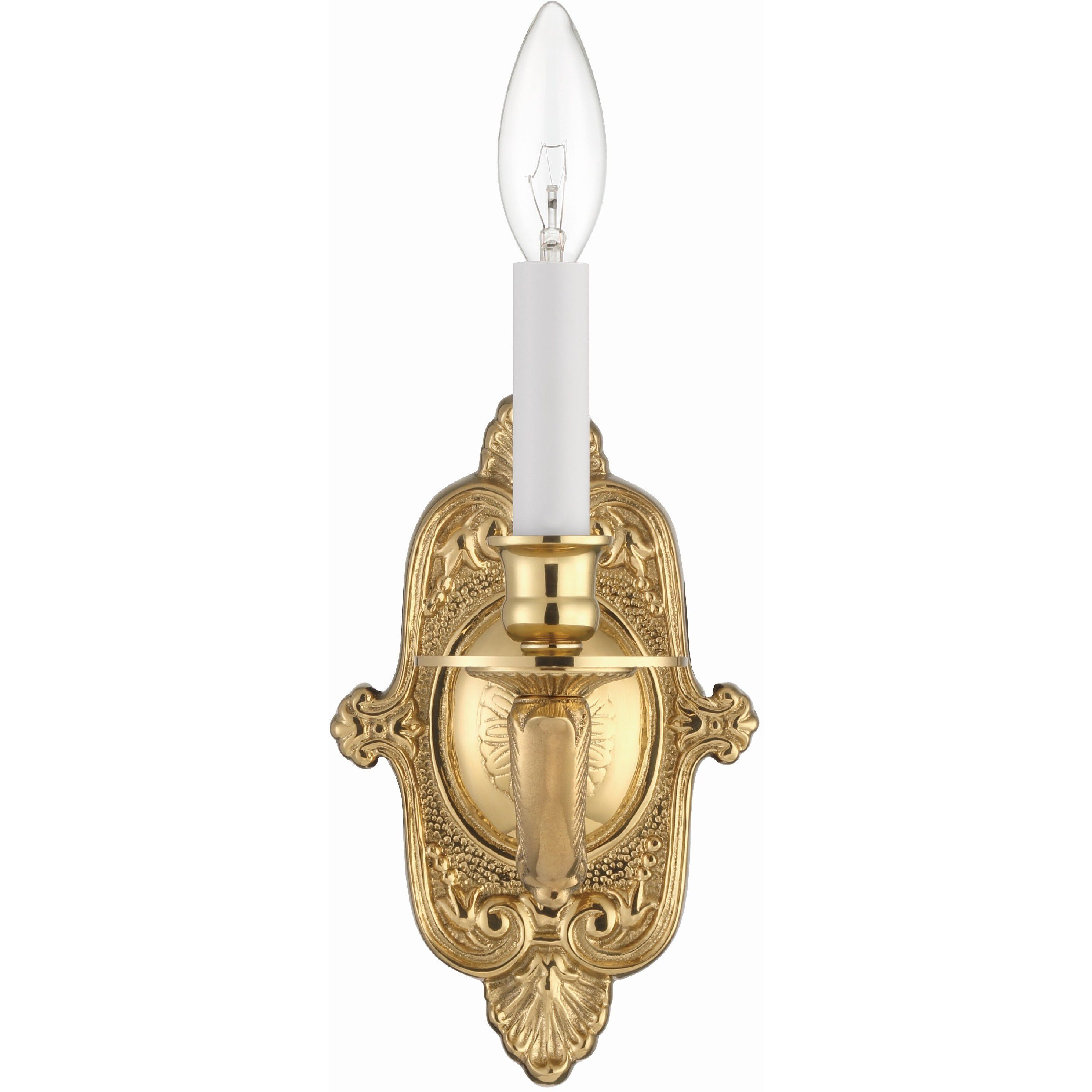 Marlowe Bath Sconce Wall Light in Polished Brass