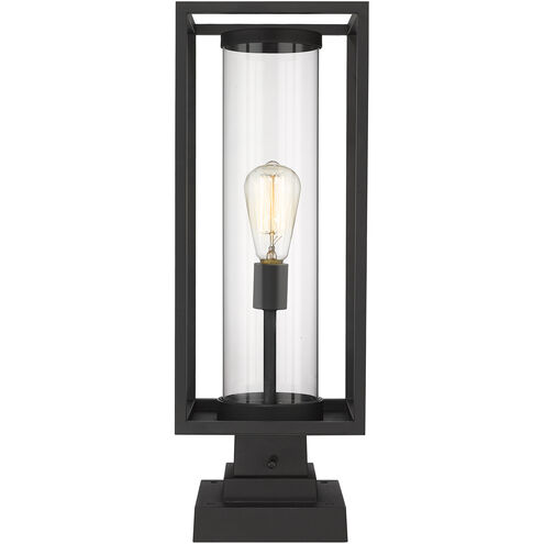 Dunbroch 1 Light 22.75 inch Black Outdoor Pier Mounted Fixture