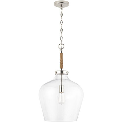 Boland 1 Light 14 inch Polished Nickel Pendant Ceiling Light