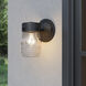 Bravyn 1 Light 7.5 inch Powder Coated Black Outdoor Wall Sconce