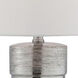 Lucano 25 inch 100 watt Silver Table Lamp Portable Light