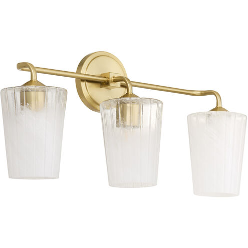 Providence 3 Light 25 inch Aged Brass Vanity Light Wall Light