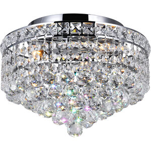 Luminous 3 Light 12 inch Chrome Flush Mount Ceiling Light