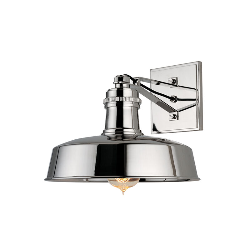 Hudson Valley 8601 PN Hudson Falls 1 Light 10 inch Polished Nickel Wall Sconce Wall Light