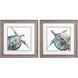 Waterside Blue and Green and Brown Framed Art