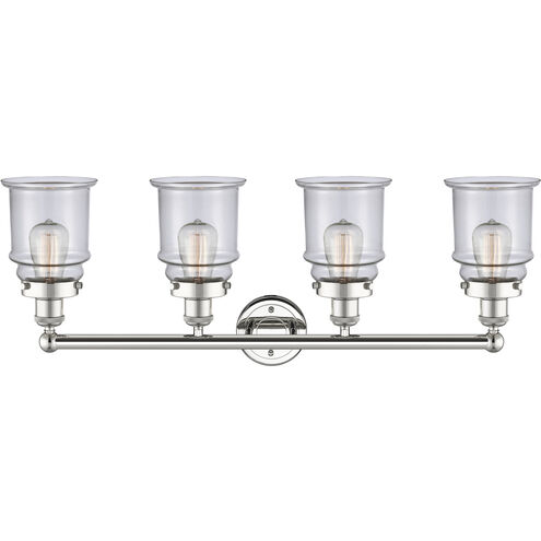 Canton 4 Light 33 inch Polished Nickel Bath Vanity Light Wall Light in Clear